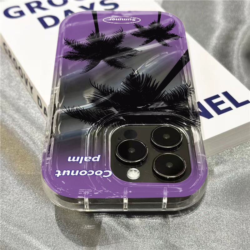 Ốp Điện Thoại Hình Trái Dừa Màu Gradient Cho Iphone14Promax / xr / / 7iPhone14promax131211Ốp Điện Thoại Silicon Dẻo Trong Suốt In Hình Cá Heo 45YL 45YL Cho Apple 8 Plus 8