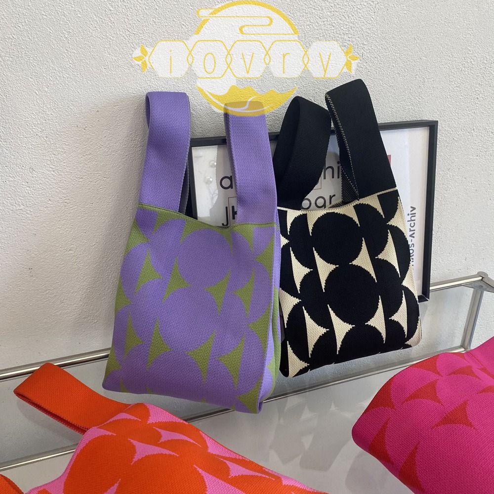 Túi Đựng Mỹ Phẩm / Ví / Đồ Ăn Trưa Mini Thắt Nút Màu Ngọt Ngào Có Thể Tái Sử Dụng Cho Bạn Gái