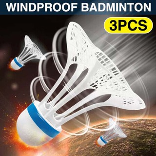 3PCS Badminton Windproof Outdoor Shuttlecocks for Training Badminton A