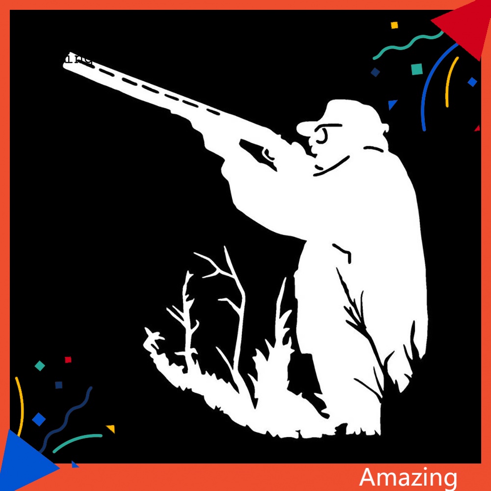 Đề Can Phản Quang Hình Thợ Săn Trang Trí Xe Hơi / Guitar / Ván Lướt Sóng