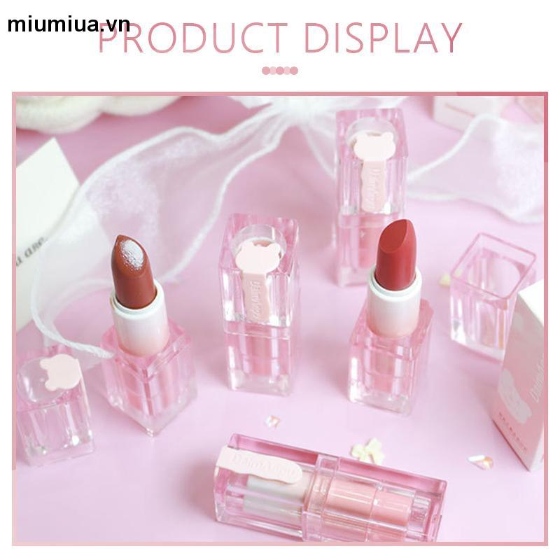 miumiuaSon Môi Dạng Thạch DAIMANPU Dưỡng Ẩm Không Dễ Phai Chống Thấm Nước