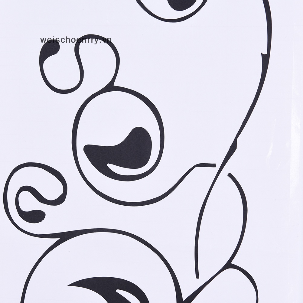 Đề Can Vinyl Dán Tường Trang Trí Tháo Được Hình Hoa &amp; Chữ WWBán Chạy VN VN