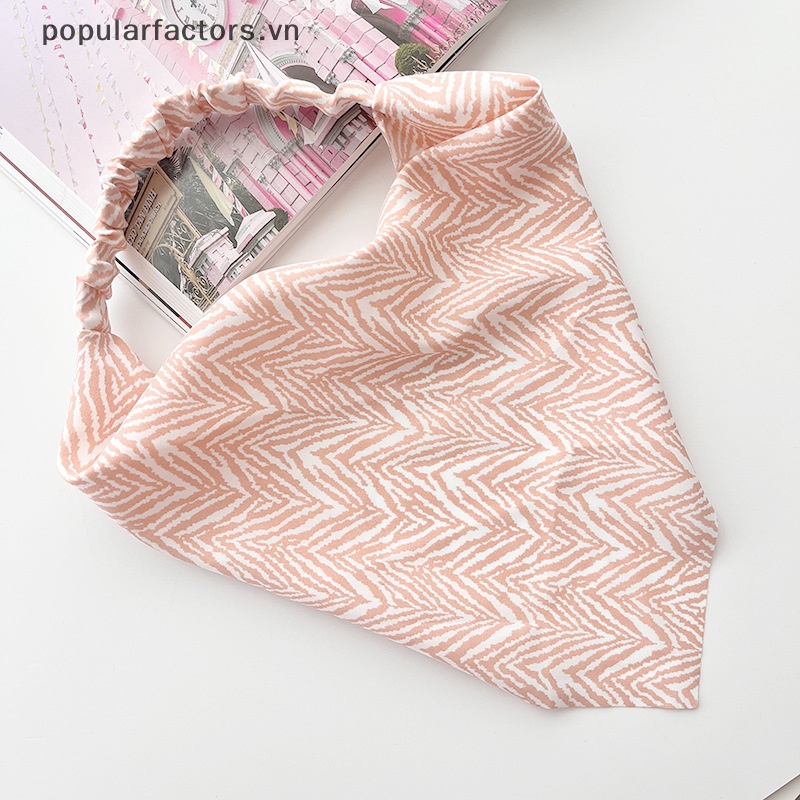 Băng Đô Co Giãn Họa Tiết Sọc Nhiều Màu Sắc Thời Trang Cho Nữ