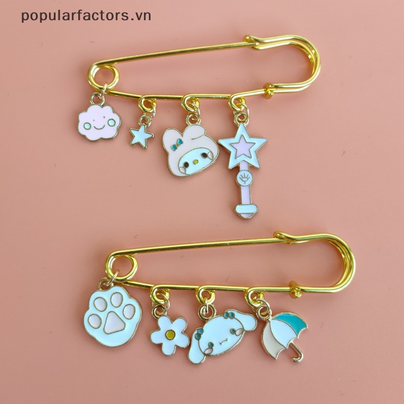 Ghim Cài Áo Họa Tiết Hoạt Hình 10 Kiểu Cho Nam &amp; Nữ