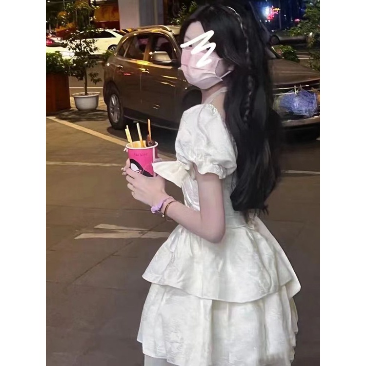 Đầm Công Chúa Ôm Eo Đính Nơ Phong Cách Mùa Hè Nhật Bản Thiết Kế Mới Cho Nữ