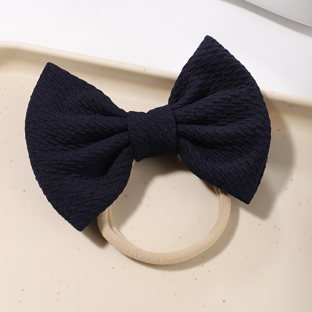 RainBow Bows 1 Băng Đô Nơ Handmade Bằng Nylon Co Giãn Dễ Thương Cho Bé