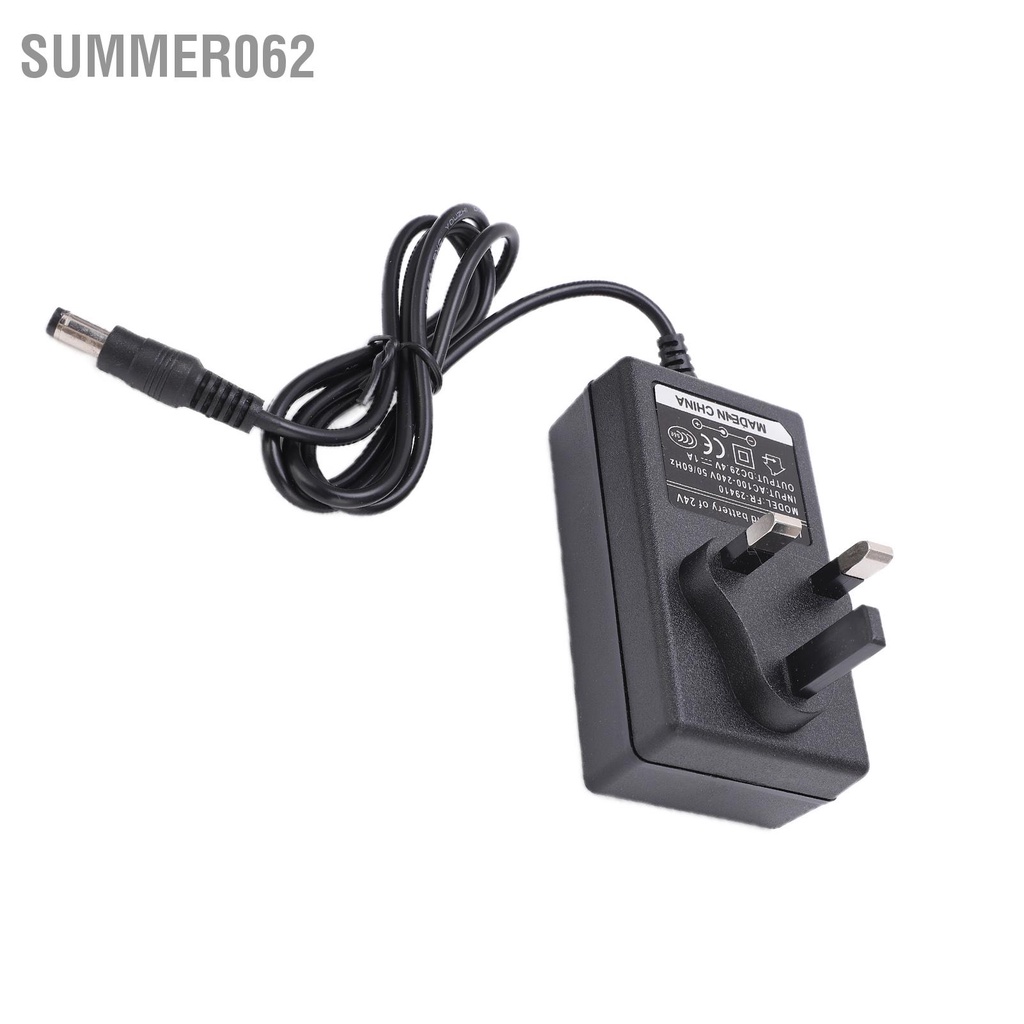Summer062 Bộ sạc xe tay ga điện tử pin lithium 29 4V 1A cho Phích cắm Vương quốc Anh 100‑240V