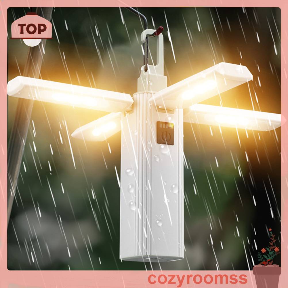 Đèn Cắm Trại 3 Chế Độ XPE LED 300LM 2000mAh Type-C Chống Thấm Nước