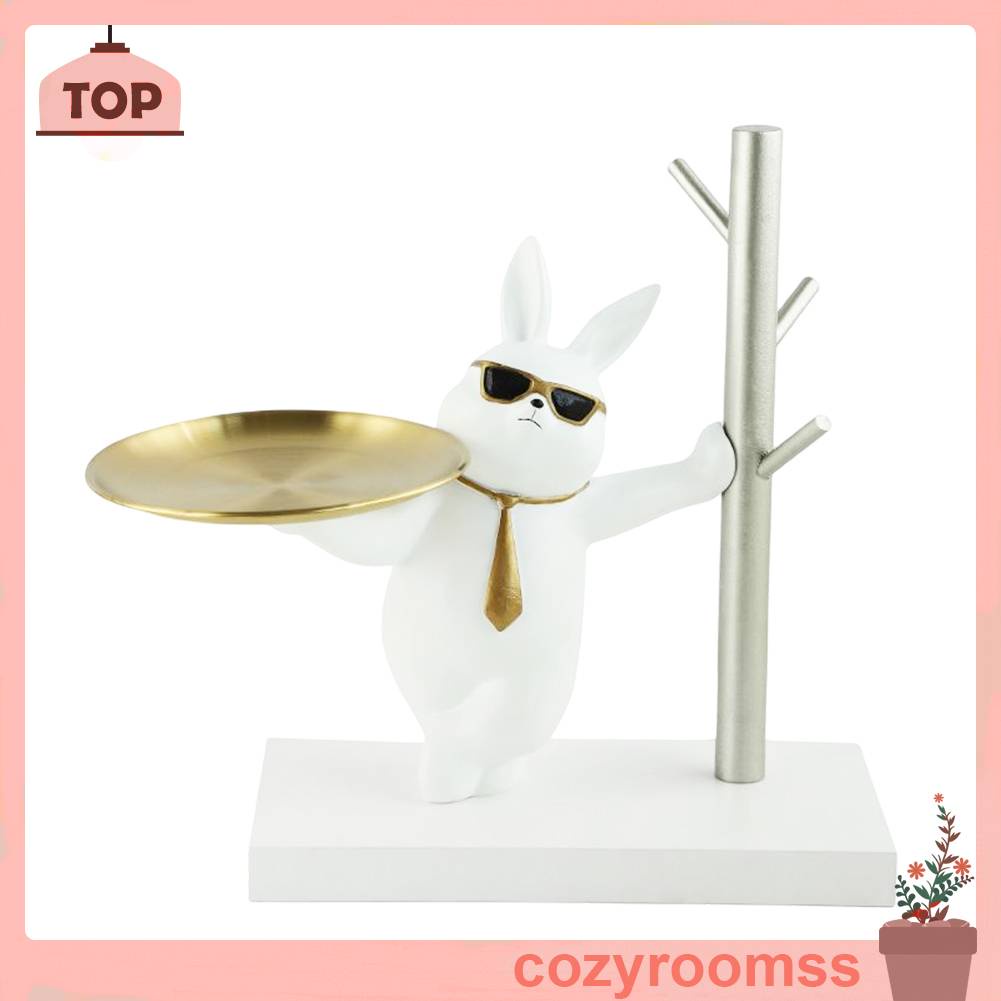 Tượng Thỏ Bằng Nhựa Resin Trang Trí Phòng Khách