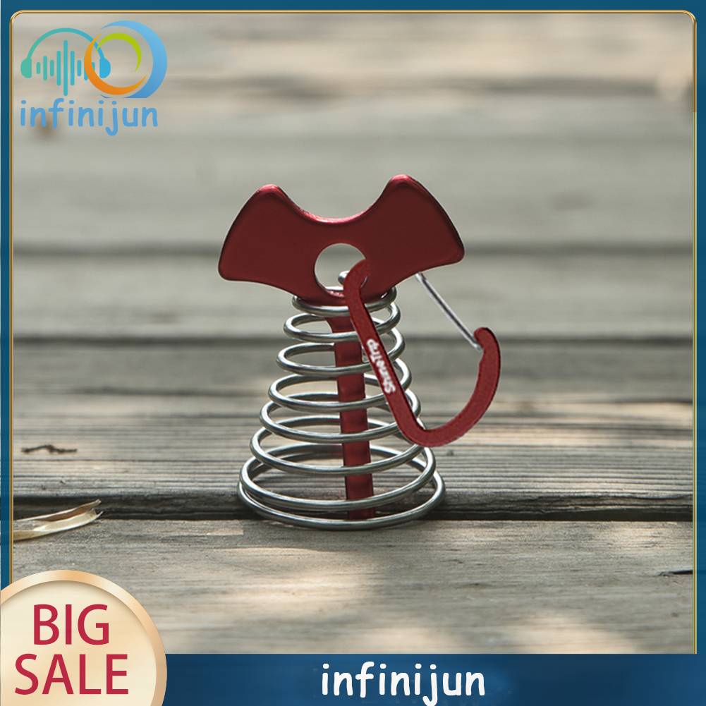 Móc Khóa Cố Định Dây Lều Cắm Trại Bằng Nhôm Tiện Dụng