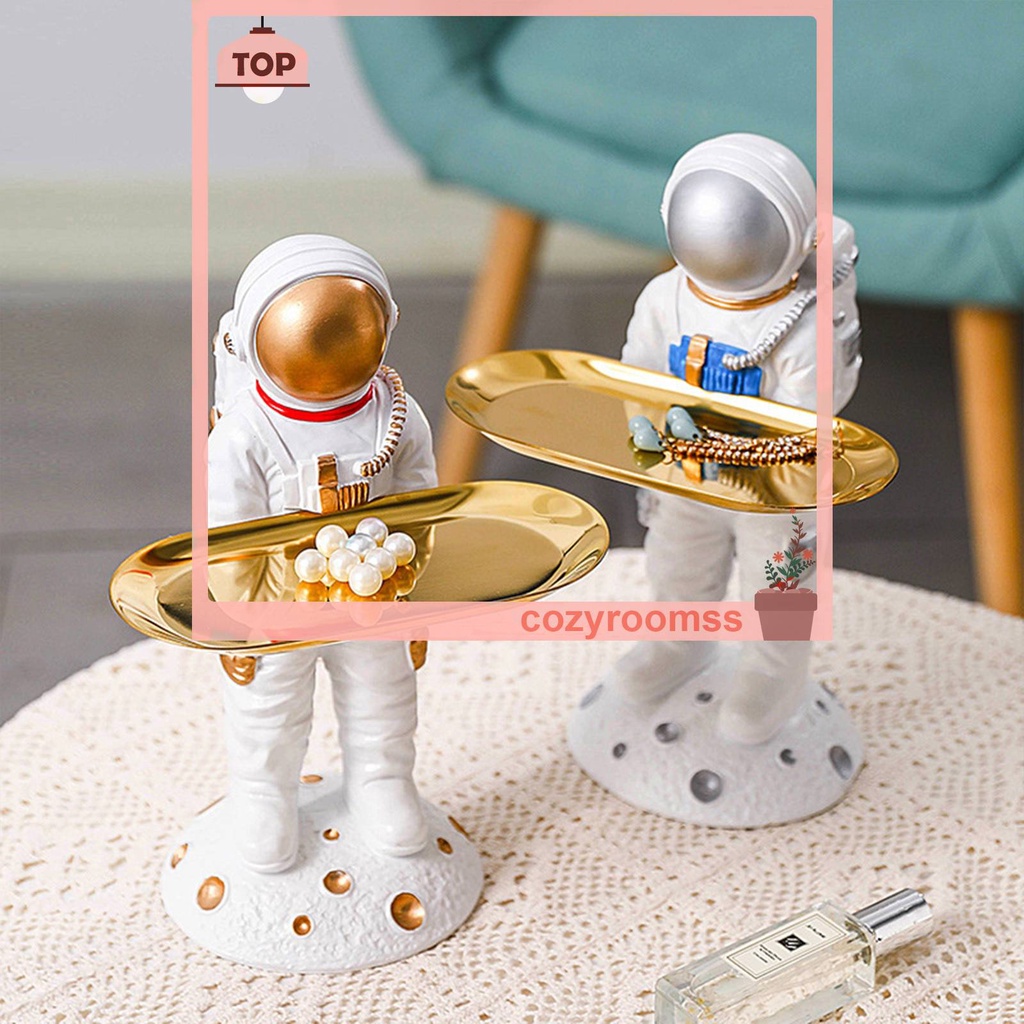 Khay Đựng Chìa Khóa Bằng Nhựa Resin Hình Phi Hành Gia Trang Trí Nhà Cửa