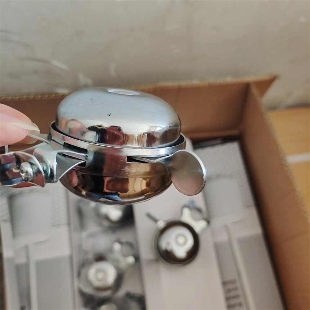 Chuông quay hai mặt Chuông sắt xe đạp cổ điển Còi xe đạp kiểu cũ Chuông xe đạp siêu to hai mặt