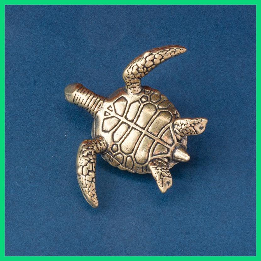 Rùa Bằng Đồng Thau Dùng Trang Trí Bàn Làm Việc