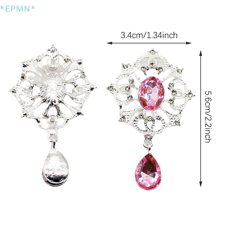 Mặt Dây Chuyền Bằng Hợp Kim Bạc 34 * 56mm Dùng Làm Phụ Kiện Trang Trí Tóc DIY