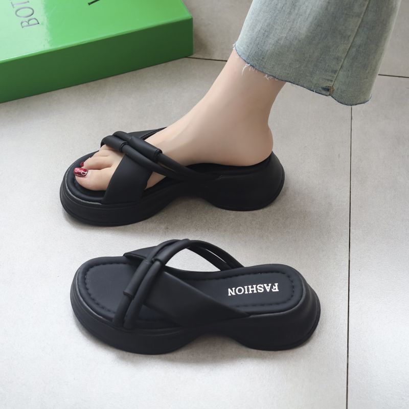 C＆S dép sandal nữ 3cm dép đi biển dép đế cao Thoải Mái Xinh Xắn 23070502