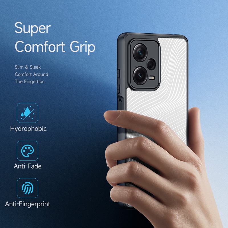 Ốp Điện Thoại DUX DUCIS TPU PC Nhám Chống Dấu Vân Tay Cho Xiaomi Redmi Note 12 Pro Plus 5G