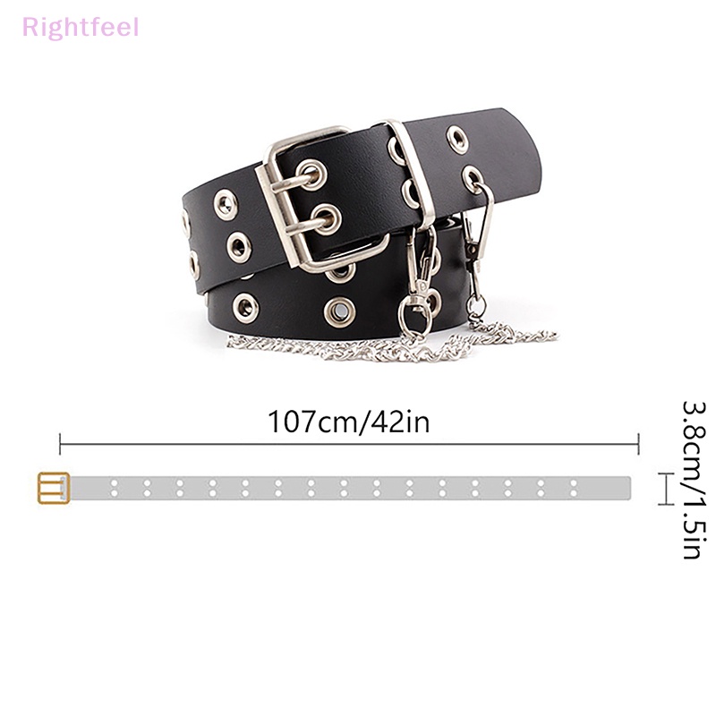 Thắt Lưng Dây Xích Khóa Cài Đa Năng Phong Cách Punk Hip hop Thời Trang Cho Nữ Mới