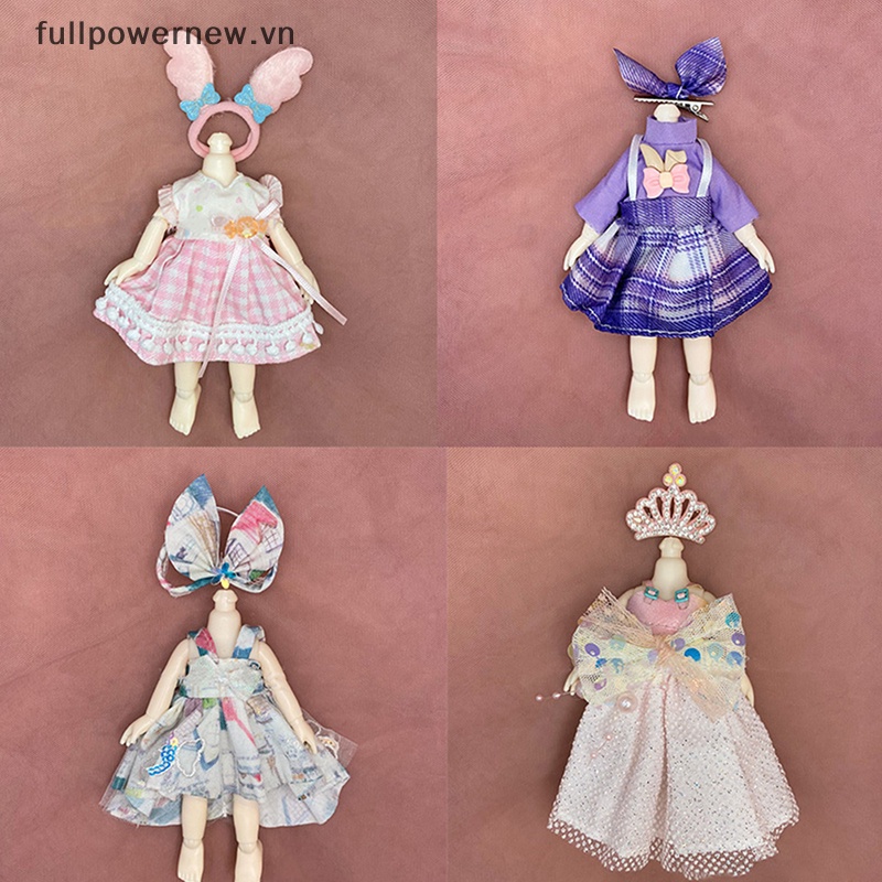 1 Bộ Quần Áo Thời Trang Cho Búp Bê 16-17cm 1 / 12 Hoặc 1 / 8 6 Inch
