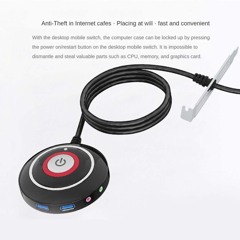 Công tắc máy tính để bàn Giao diện âm thanh USB Công tắc máy chủ Bật nguồn Đường dây khởi động lại nút Đường dây mở rộng