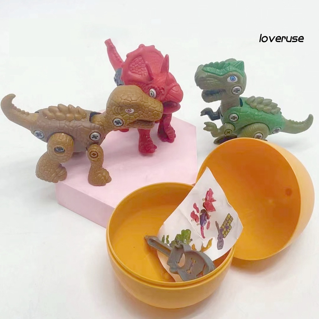 Set 2 Trứng Khủng Long Lắp Ráp Đồ Chơi Màu Sắc Sống Động Đa Năng