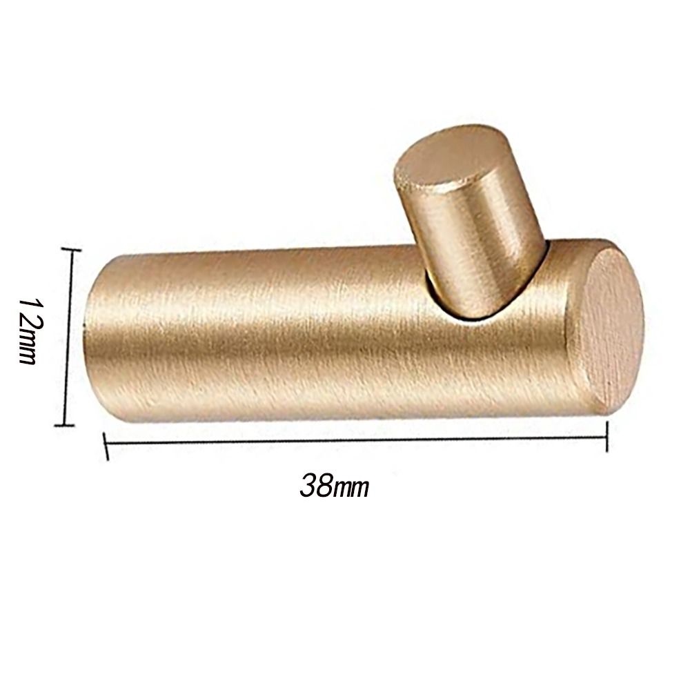 LONTIME Bộ 4 Móc Treo Khăn Tắm Hình Chữ L Bằng Đồng Thau Màu Vàng Kim Tiện Dụng Cho Phòng Khách