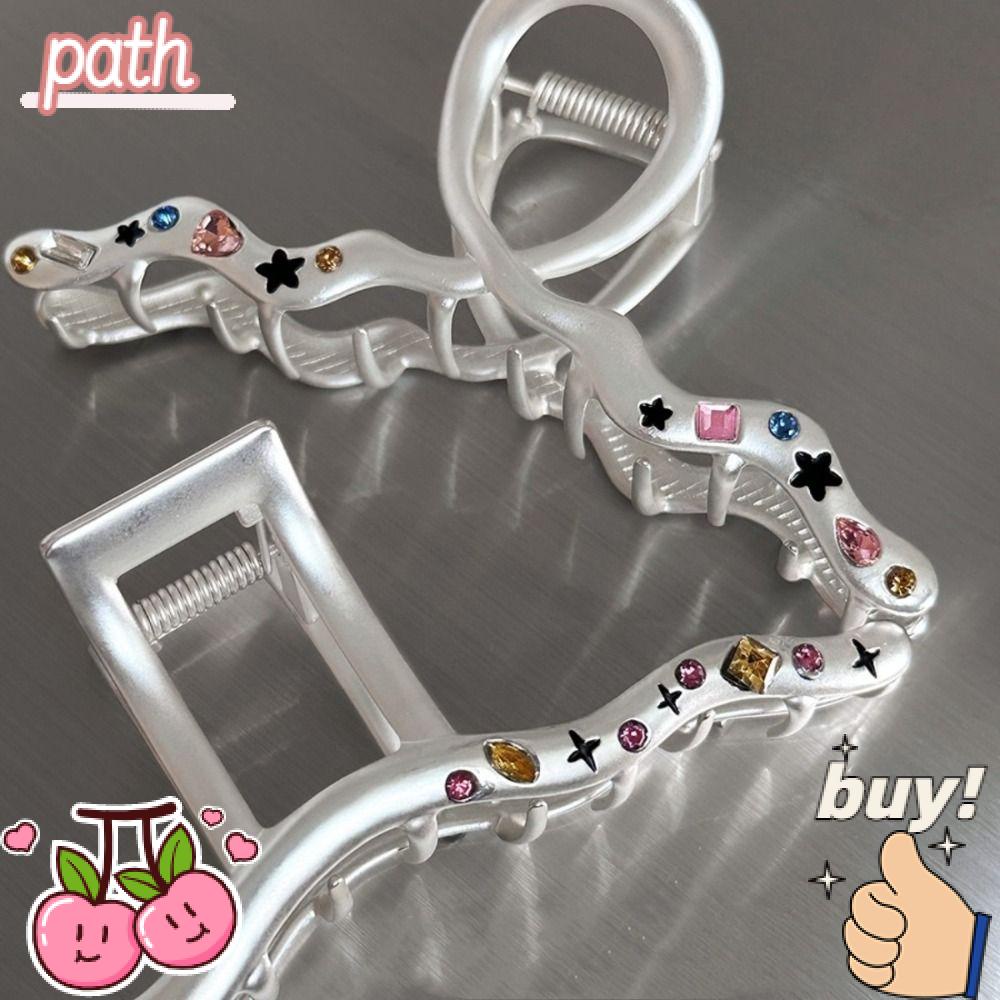 PATH Kẹp Tóc Hình Ngôi Sao / Cá Mập Lớn Bằng Kim Loại Nhám Nhiều Màu Thanh Lịch Cho Nữ