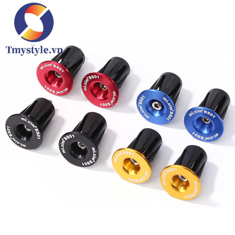 Bộ 2 Nút Gắn Tay Lái Xe Đạp Leo Núi Bằng Hợp Kim Nhôm Chất Lượng Cao