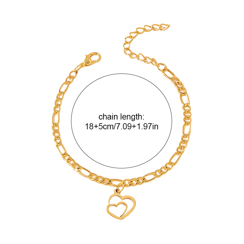 Vòng Tay Dạng Hở Bằng Thép Không Gỉ 316l Hình Trái Tim Màu Sắc Thời Trang Dành Cho Nữ