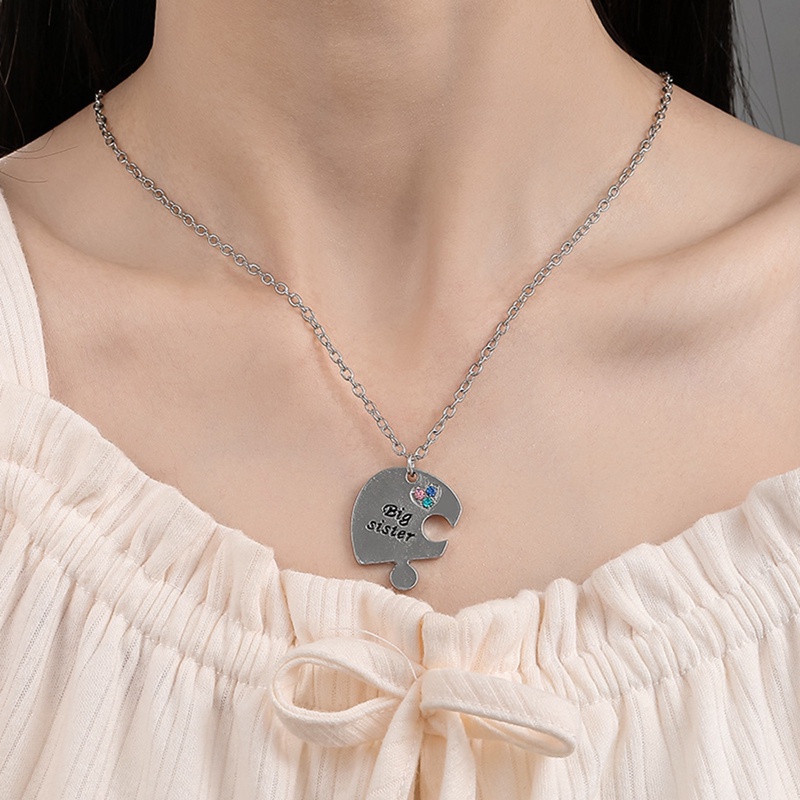 Ygt Set 3 Vòng Cổ Hình Học Ghép Hình Trái Tim Từ Tính Thời Trang Cho Bé