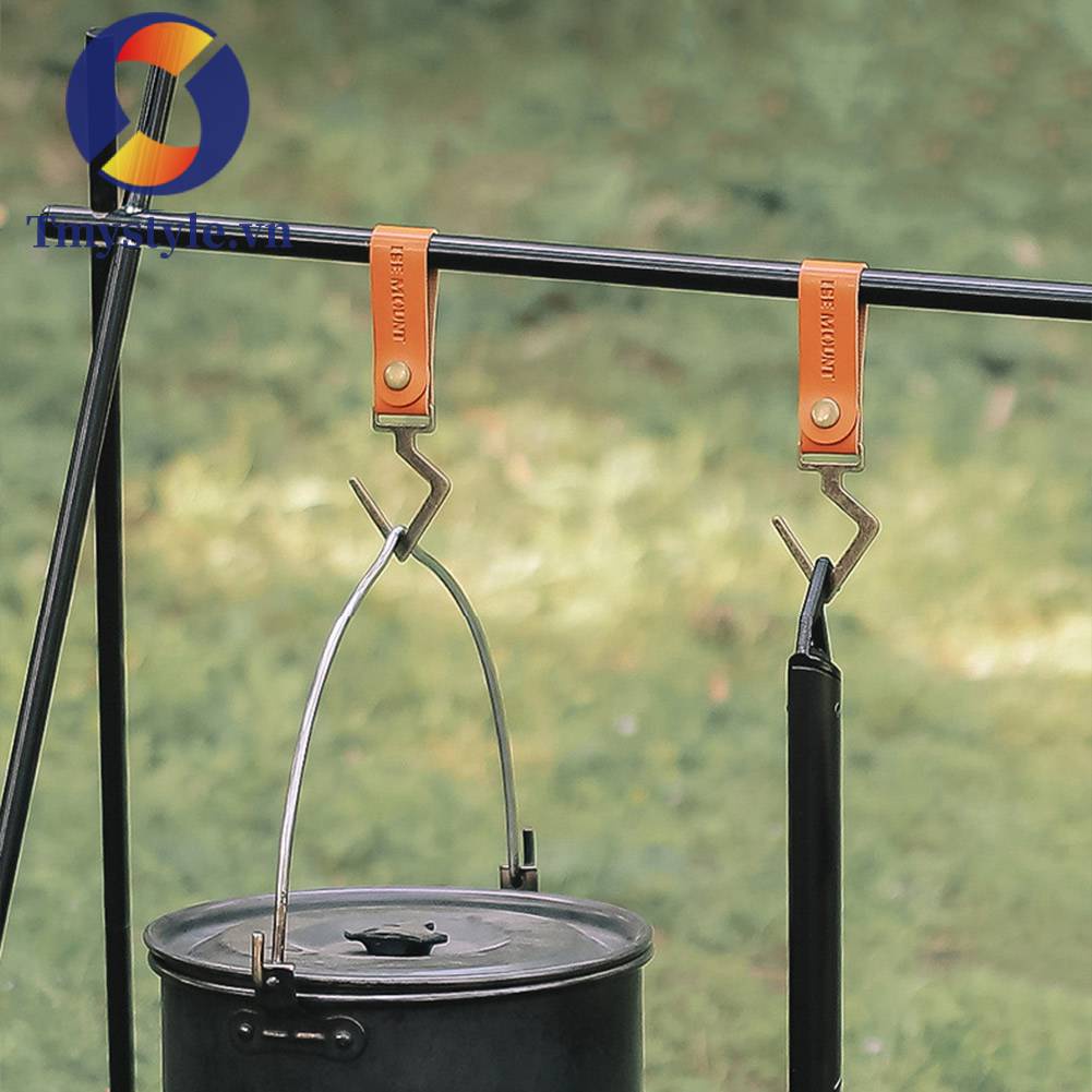 Móc Treo Đồ Bằng Da PU Đa Năng Tiện Dụng Khi Đi Cắm Trại