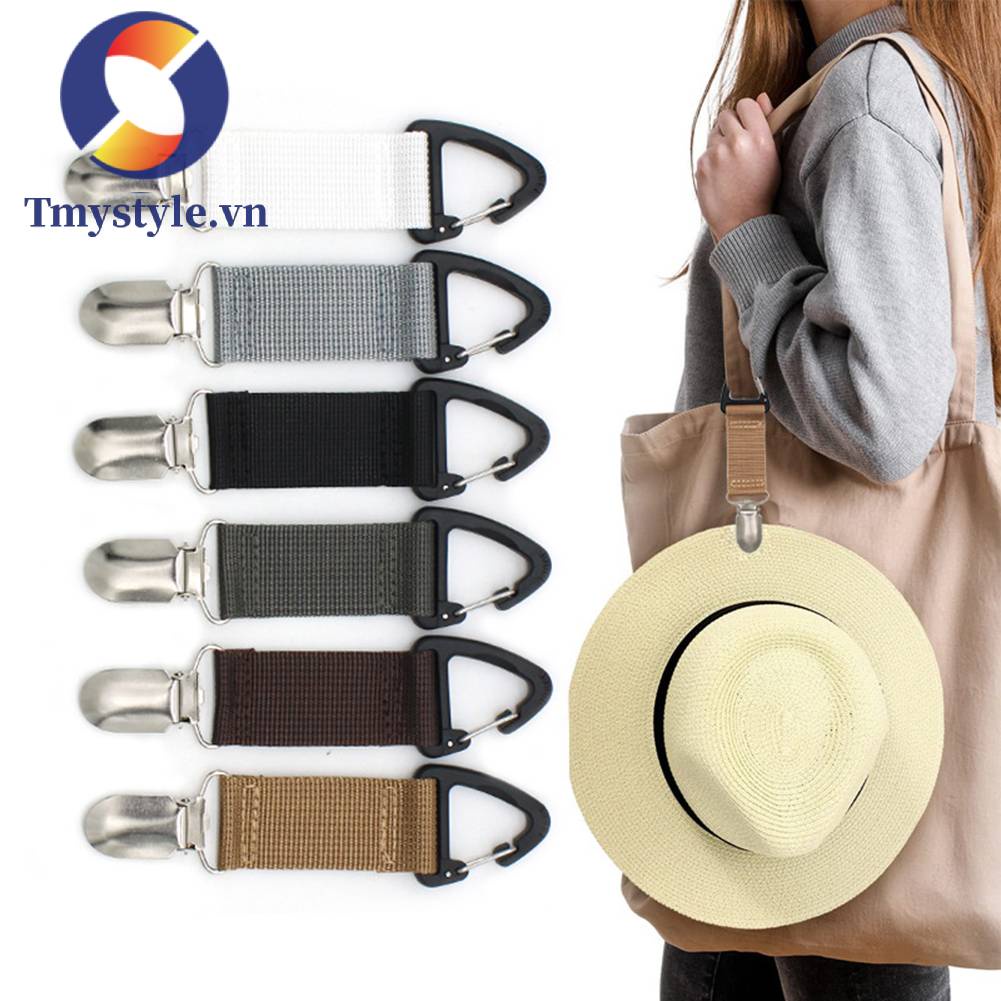 Kẹp Giữ Nón Bằng Vải Tiện Dụng Khi Đi Du Lịch