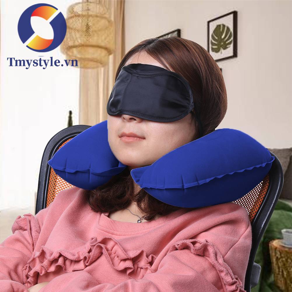 Gối Kê Cổ Bơm Hơi Hình Chữ U