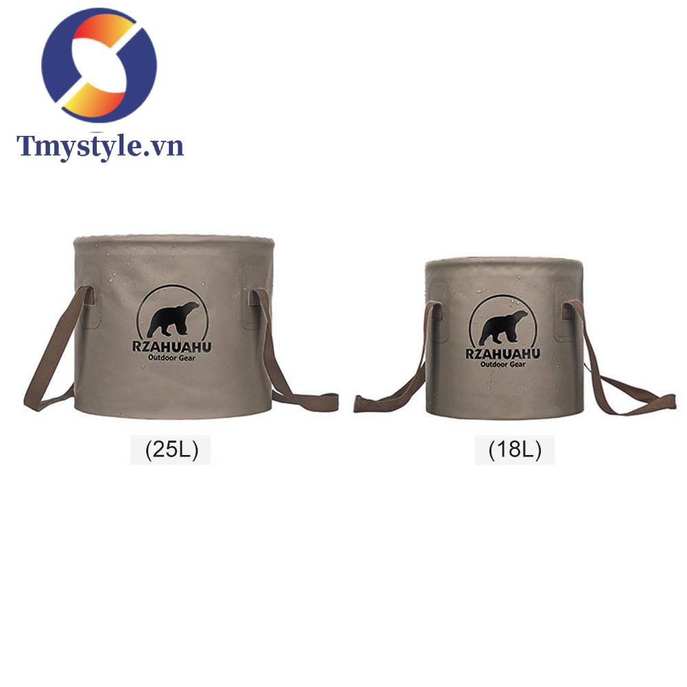 Xô Đựng Nước Hình Tròn Có Thể Gấp Gọn Tiện Dụng Mang Theo Du Lịch