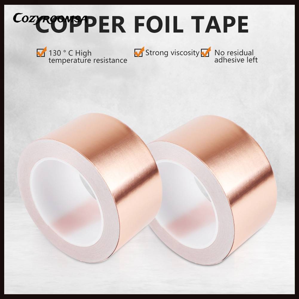 Băng Keo Lá Đồng Chịu Nhiệt Độ Cao Bảo Vệ An Toàn Cho EMI RFI