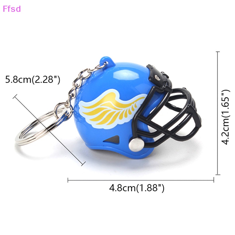{Ffsd} Móc Chìa Khóa / Mũ Bảo Hiểm / Móc Khóa Thể Thao Hình Cầu Thủ Bóng Bầu Dục Mỹ Bán Chạy * Bán Chạy