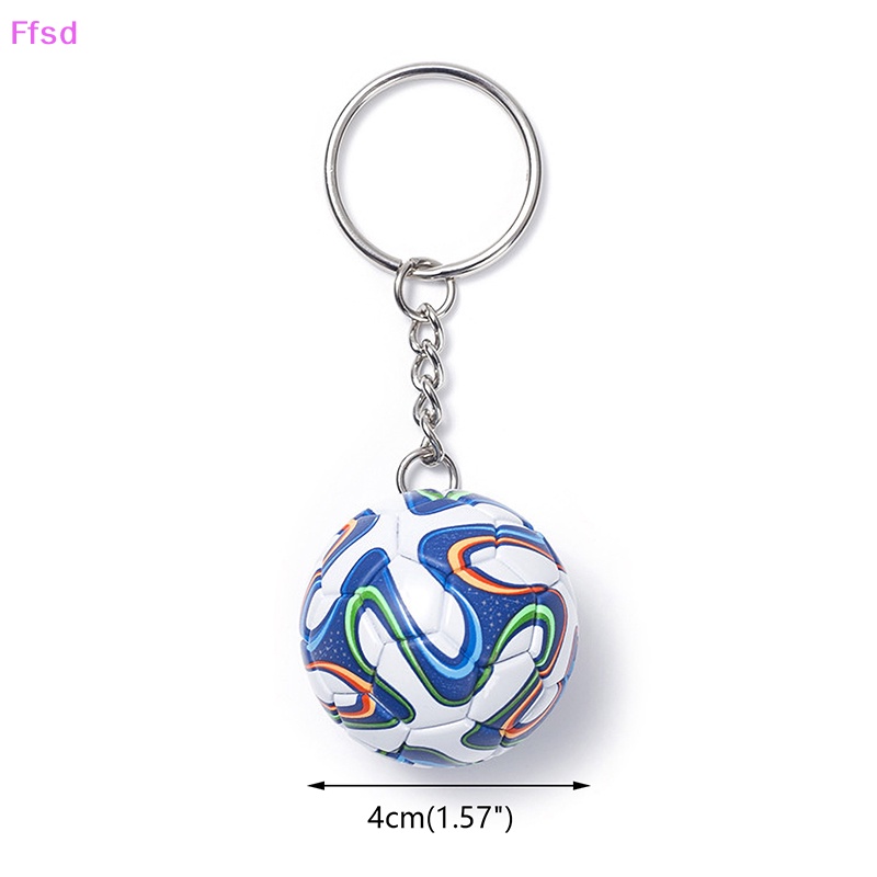 Móc Khóa Da PU Hình Quả Bóng Đá Thời Trang Cho Nam Nữ