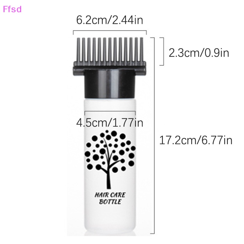 Bình Nhựa Đựng Thuốc Nhuộm Tóc 120ml Có Thể Đổ Đầy Tiện Dụng