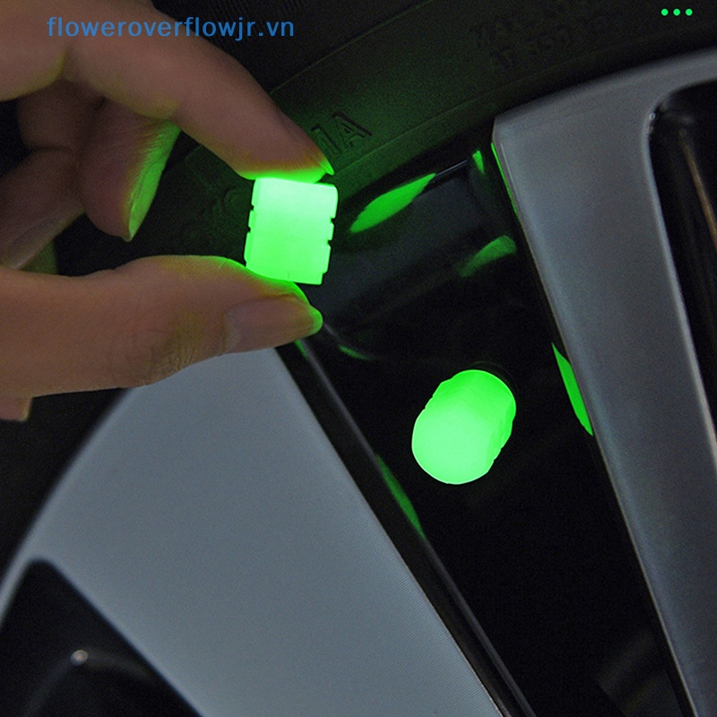 2 / 4 Nắp Van Bánh Xe Hơi Dạ Quang