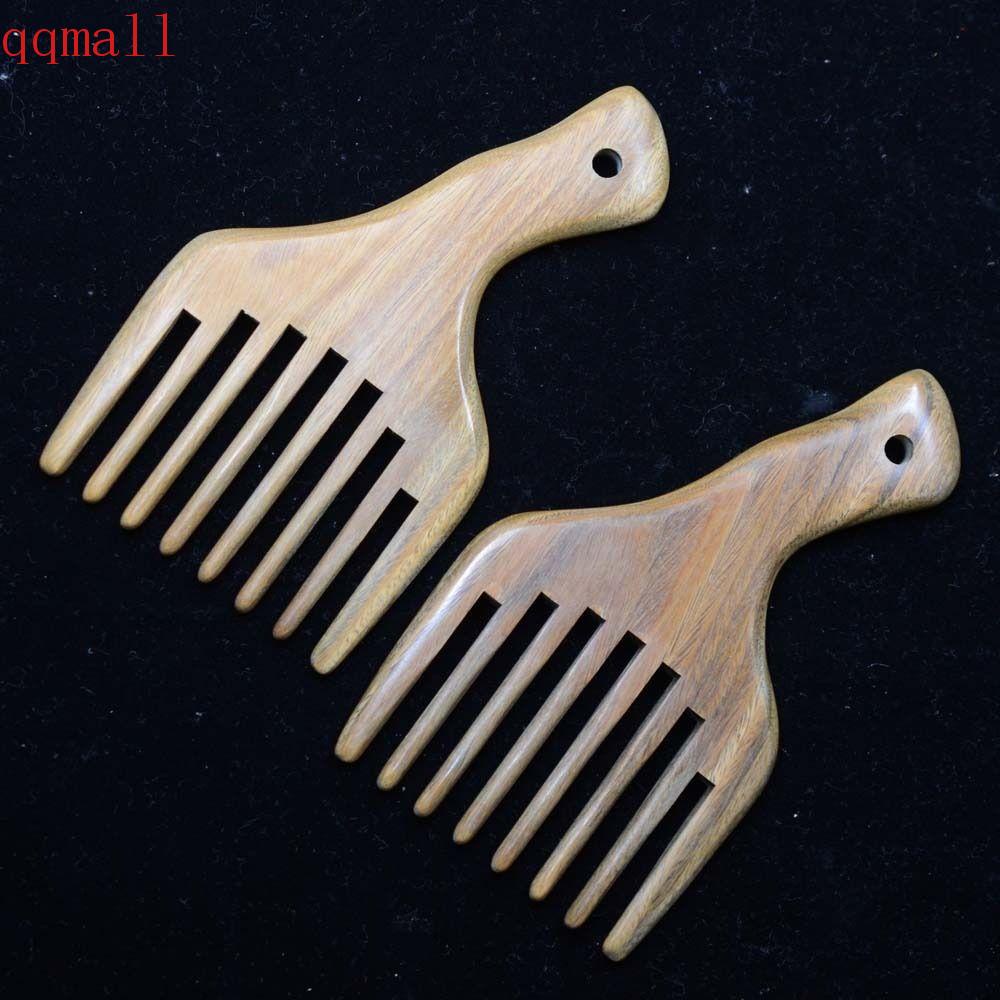 QQMALL Lược Răng Thưa Chải Tóc Xoăn Răng Thưa Tiện Dụng Cho Nữ