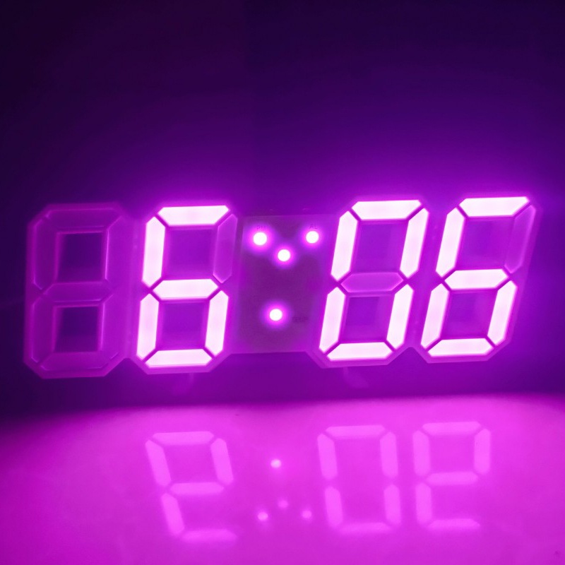 Đồng Hồ Đèn Led Để Bàn, Treo Tường, Hiển Thị Nhiệt Độ, Giờ AM PM