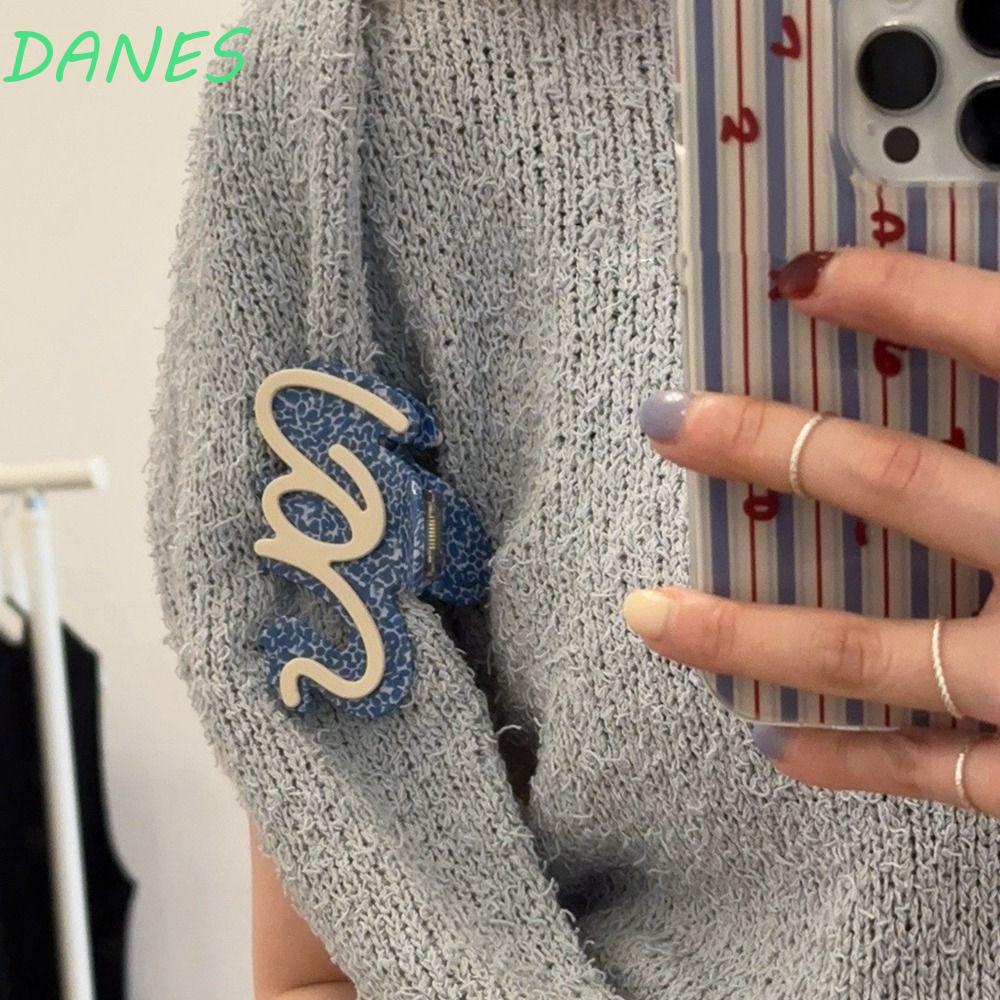 DANES Kẹp Tóc Lớn Hình Học / Trái Tim / Đám Mây / Cá Mập Kiểu Vintage Sáng Tạo Phong Cách Hàn Quốc Cho