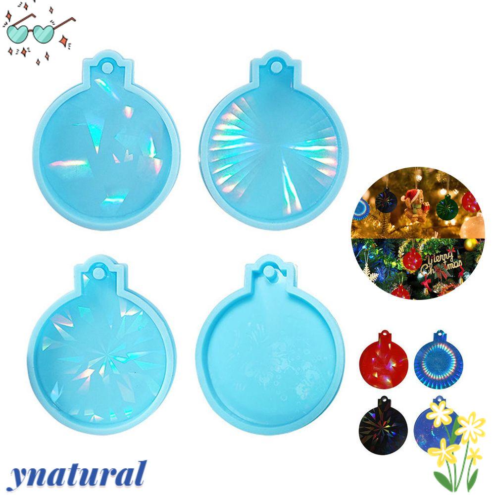 YNATURAL Khuôn Silicone Làm Móc Khóa Hình Quả Bóng Giáng Sinh