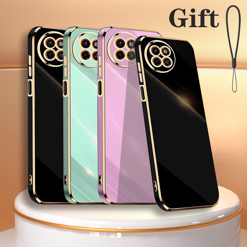 Ốp Điện Thoại Silicon Mạ Điện 6D Có Dây Đeo Cho ITEL S23 Edge