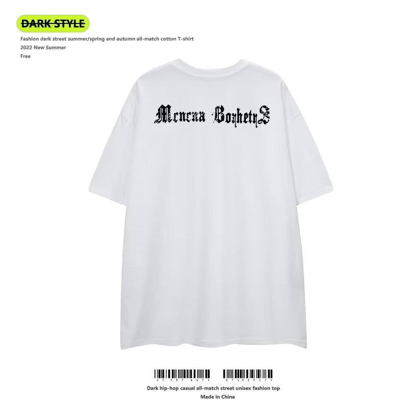 Áo Thun Cotton Tay Ngắn Phong Cách Hip Hop Đường Phố Âu Mỹ Thời Trang Mới 2022