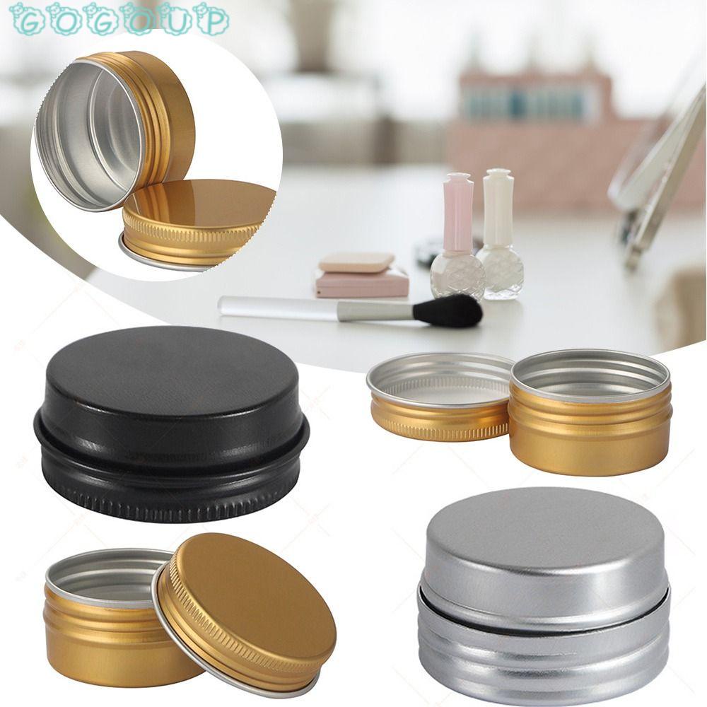GOGOUP Set 4 Lọ Thiếc Nhôm Đựng Kem / Nến Tiện Dụng