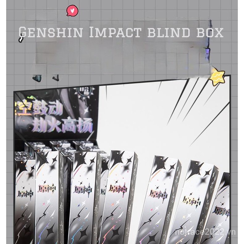 ★Genshin Impact★Hộp Bút Nhấn 338 Họa Tiết Hoạt Hình Anime Độc Đáo