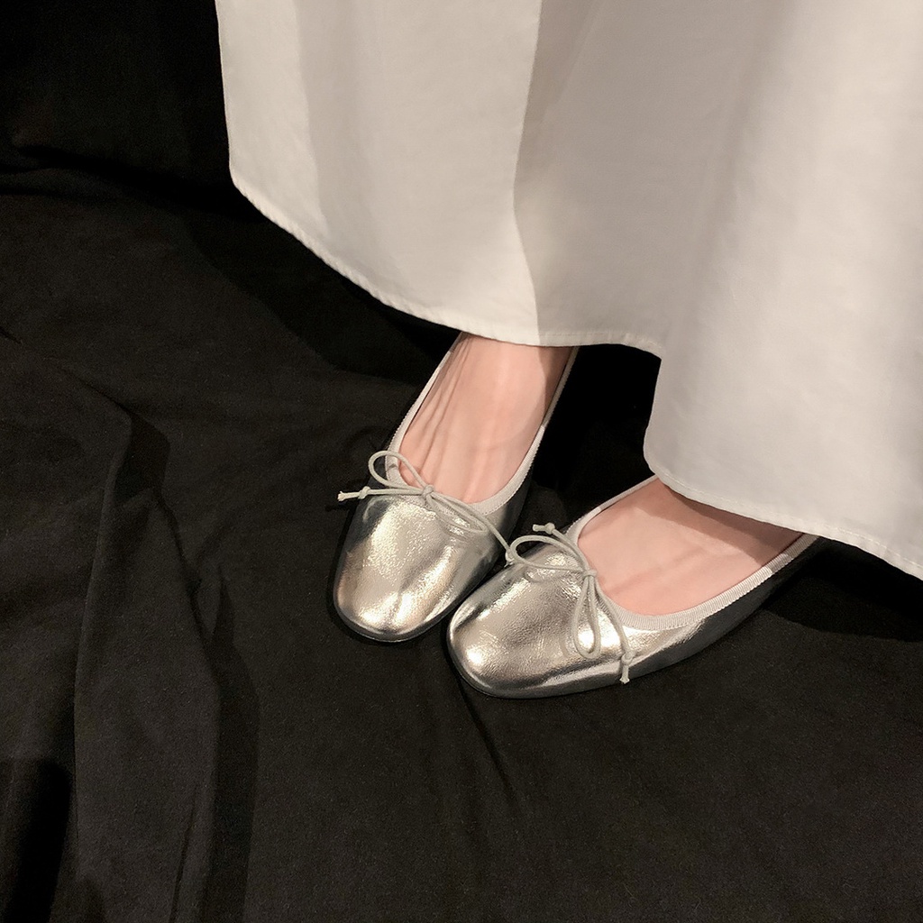 Giày Cao Gót Đính Nơ Thời Trang Cho Nữ