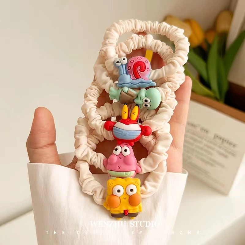 Dây Cột Tóc Hình Hà Mã Hoạt Hình Dễ Thương Thời Trang 2023 Cho Bé Gái