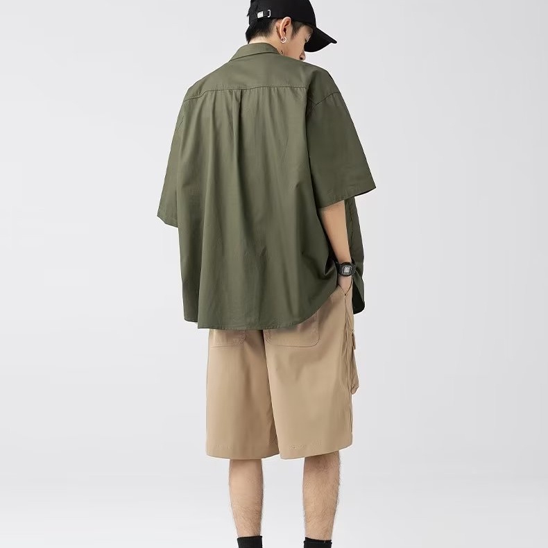 Áo Sơ Mi Tay Ngắn Phong Cách Retro Thời Trang Mùa Hè Cho Nam