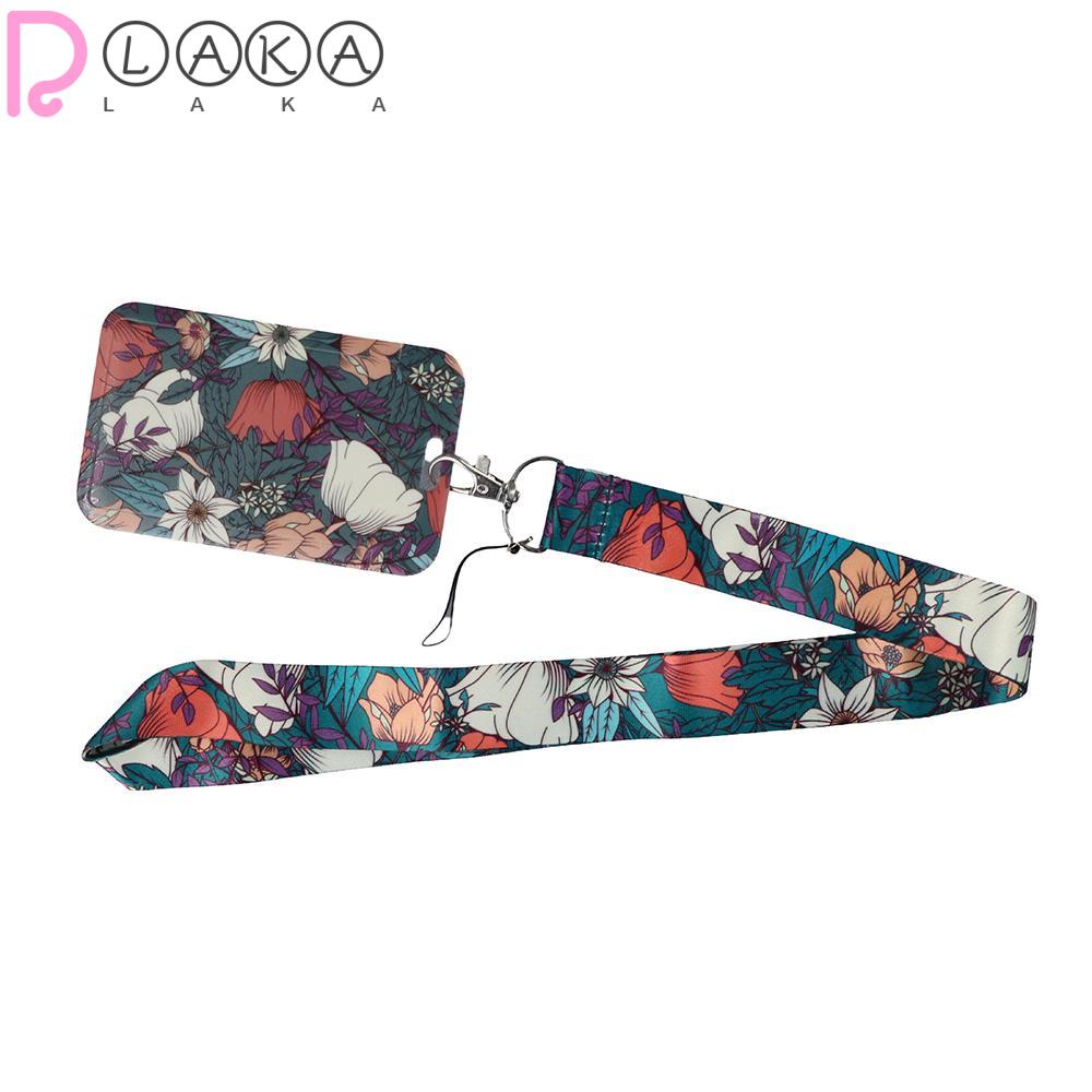 LAKAMIER Dây Kẹp Thẻ ID Bằng Kim Loại Hình Hoa Hồng Cuộn Dây Huy Hiệu Dễ Thương Dùng Trang Trí Văn Phòng